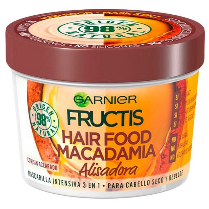 Maschera per Capelli Nutriente Alisadora Hair Food Macadamia Garnier (390 ml)