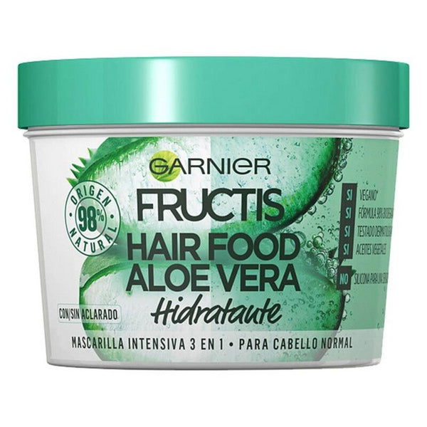 Maschera per Capelli Fructis Hair Food Garnier (390 ml) Aloe Vera (390 ml)