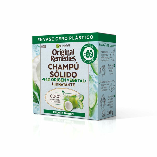 Shampoo Solido Garnier Original Remedies Cocco Aloe Vera Idratante (60 g)