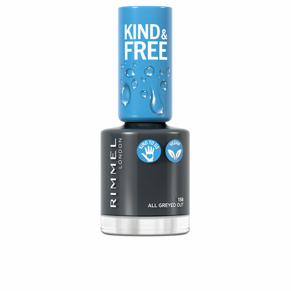 Smalto per le Unghie Rimmel London Kind & Free 158-all greyed out (8 ml)