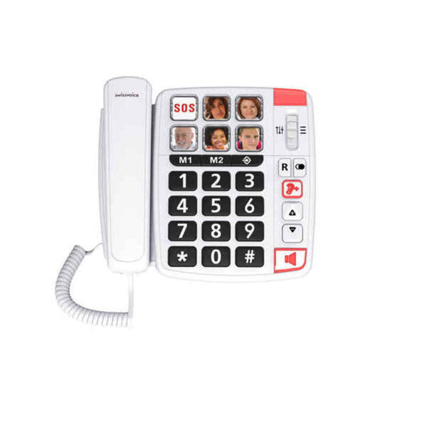 Telefono Fisso per Anziani Swiss Voice Xtra 1110 Bianco