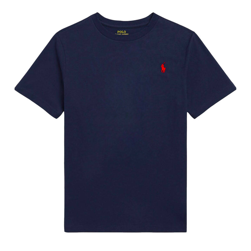 T-shirt Uomo Ralph Lauren Tinta Unita Colorata Maniche Corte T-shirt Casual Girocollo In 100% Cotone Con Logo Ricamato