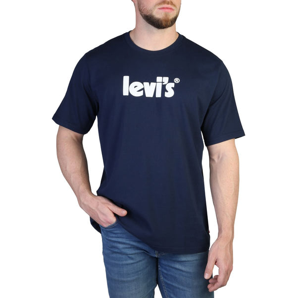 t-shirt da uomo levis - maglia maniche corte blu scuro in cotone