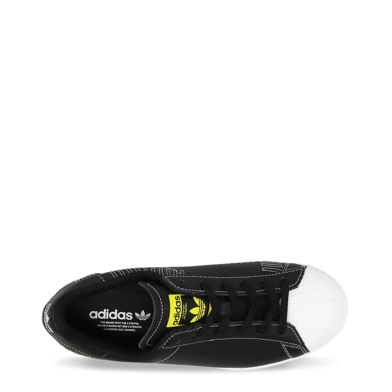 Scarpe Sneakers Unisex Adidas Superstar Pure Nere e Bianche