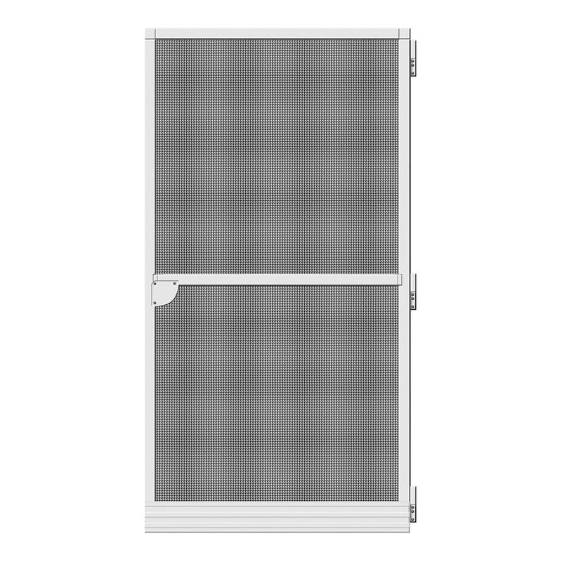 Zanzariera Regolabile Porte Finestre Alluminio Bianca Fibra di Vetro 100 x 210 cm