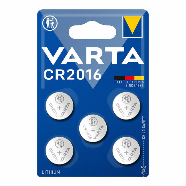 Batterie a Bottone a Litio Varta 6016101415 CR2016 3 V (5 Unità)
