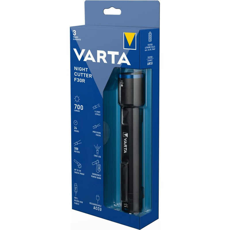 Torcia LED Varta Night Cutter F30R Power Bank 700 lm