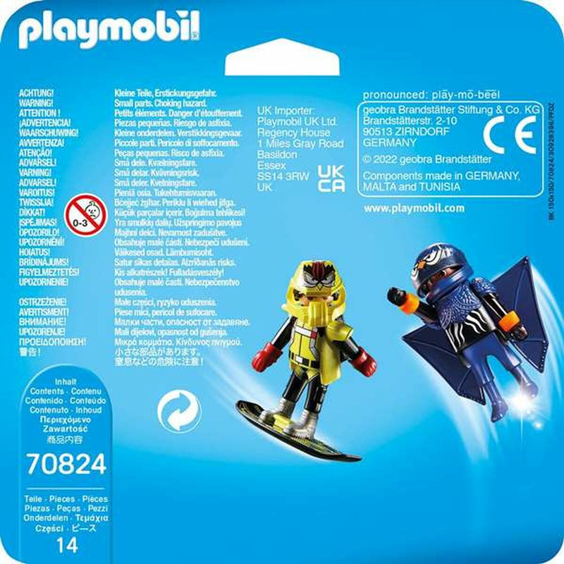 Playset Playmobil Duo Pack Air Stunt Show 70824 (14 pcs)
