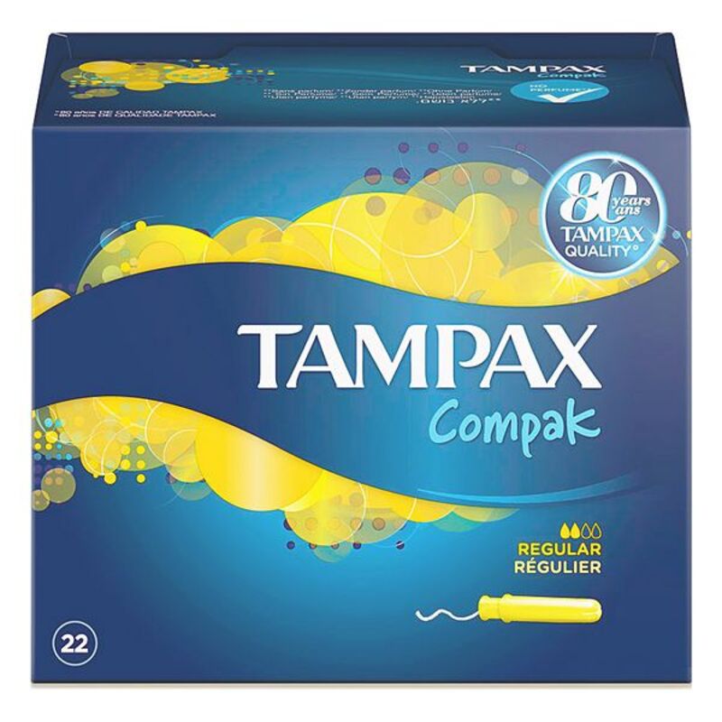 Assorbenti Interni Regolari COMPAK Tampax (22 uds)