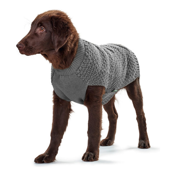 Maglione per Cani di taglia Piccola Grigio Morbido e Caldo 25 cm