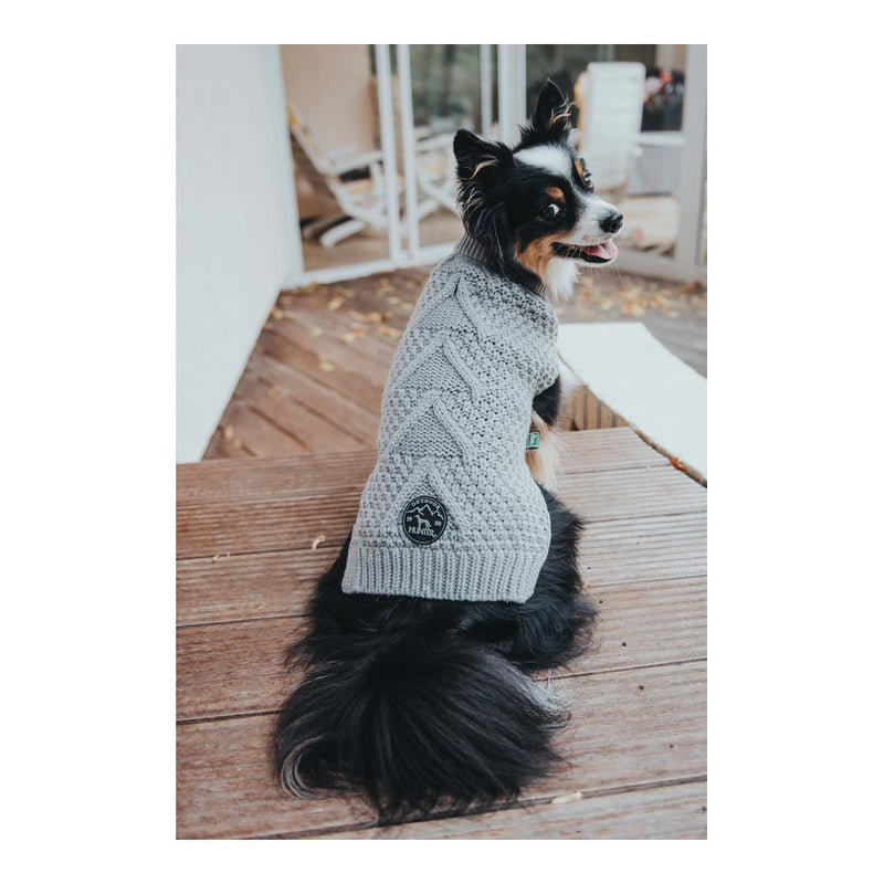 Maglione per Cani di taglia medio-piccola Vestito Protettivo Invernale 30 cm Grigio