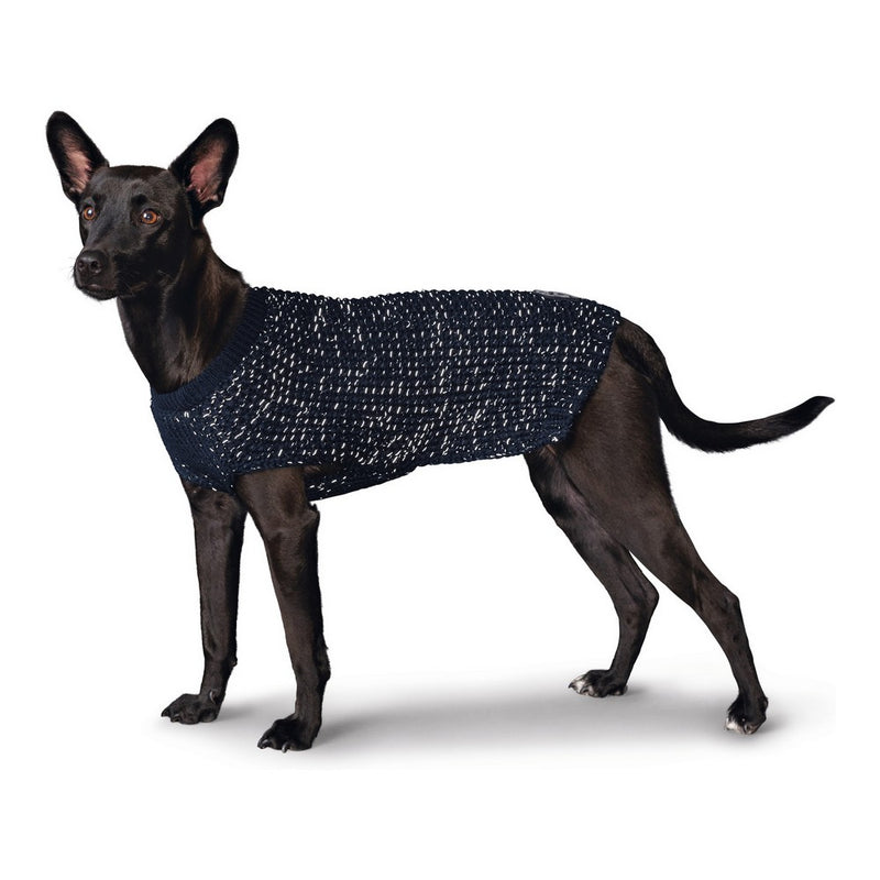Maglione per Cani Hunter - Vestitino Blu 45 cm con Filamenti riflettenti