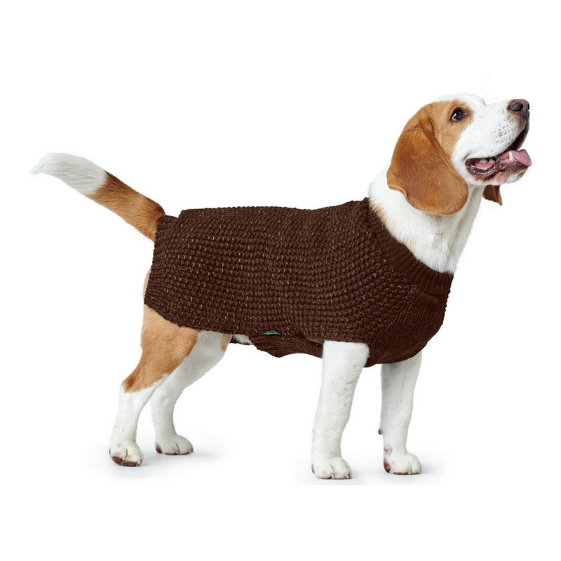 Maglione per Cani di di taglia Medio-Piccola - Vestitino Marrone 35 cm