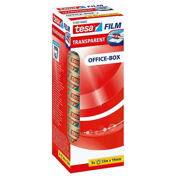 Nastro Adesivo TESA Office-Box Trasparente (19 x 33 mm) (8 Unità)