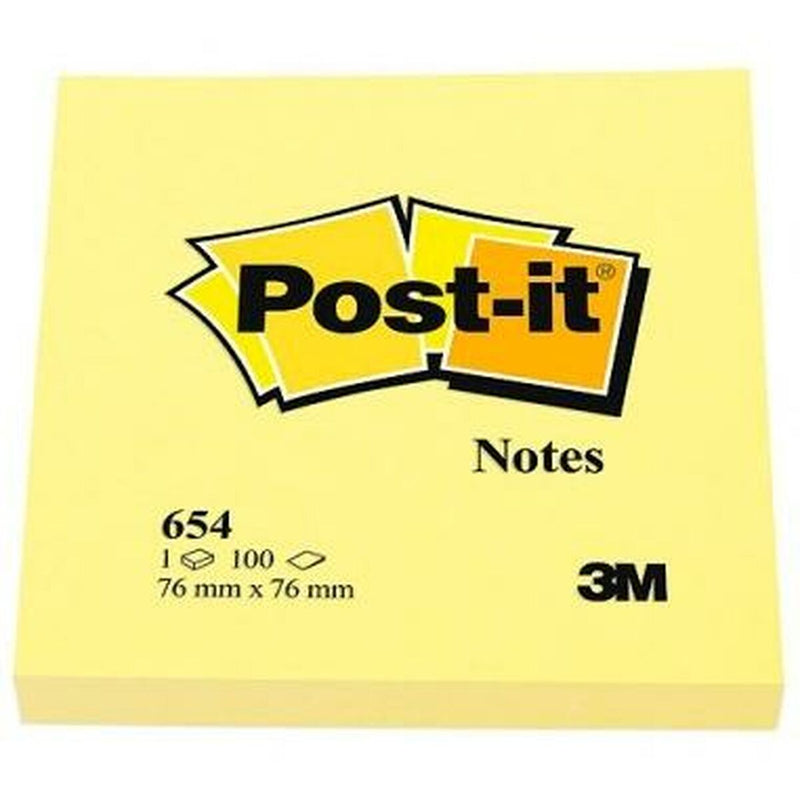 Note Adesive Post-it CANARY YELLOW Giallo 7,6 x 7,6 cm 24 Unità (76 x 76 mm)