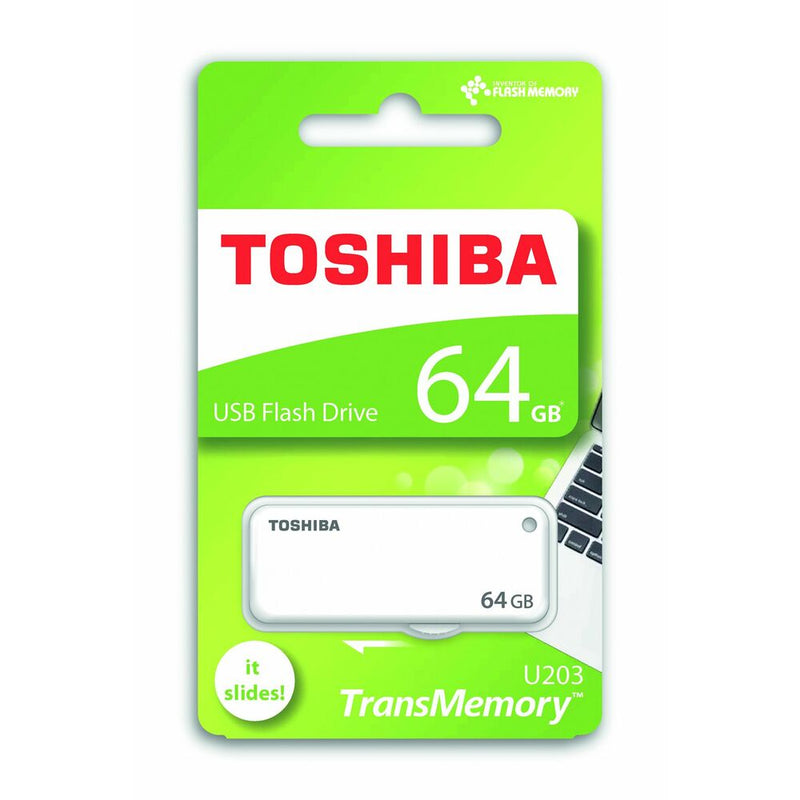 Pendrive Chiavetta USB Toshiba U203 Bianco 64 GB