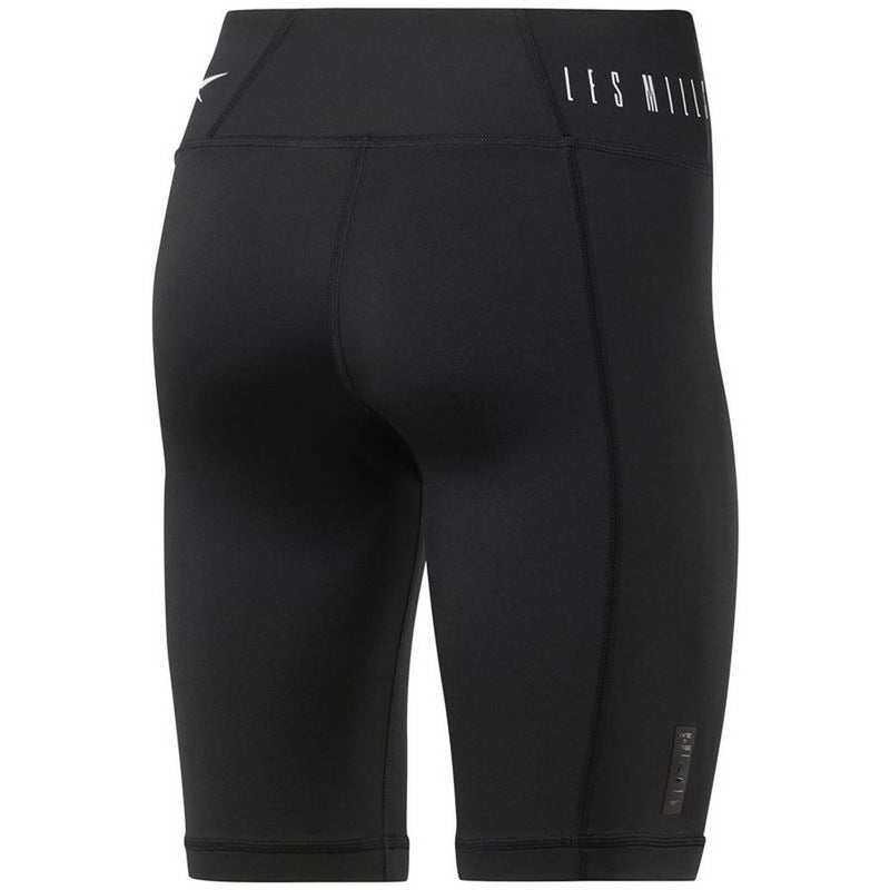 Pantaloncini Sportivi Elasticizzati da Donna Reebok Neri tipo Ciclista