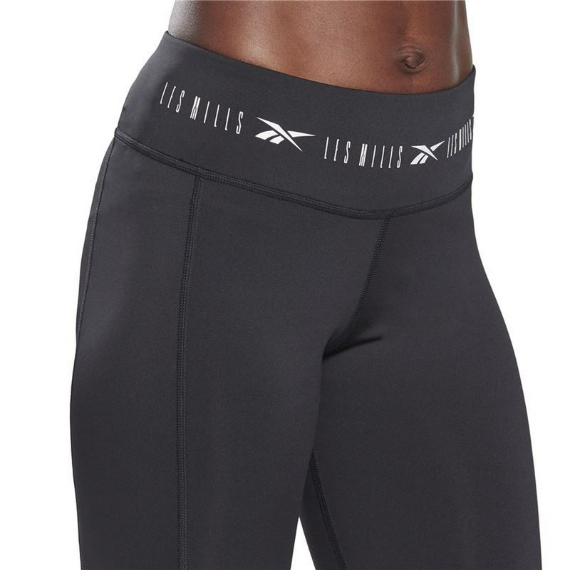 Pantaloncini Sportivi Elasticizzati da Donna Reebok Neri tipo Ciclista