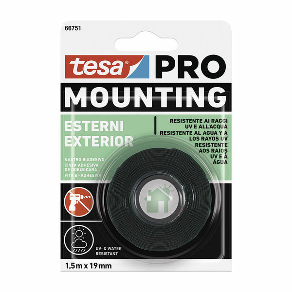 Nastro biadesivo TESA Mounting Pro Esterno 19 mm x 1,5 m Multicolore