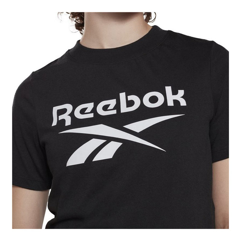 T-shirt da Donna Maglietta a maniche corte Reebok Cropped Identity Nera