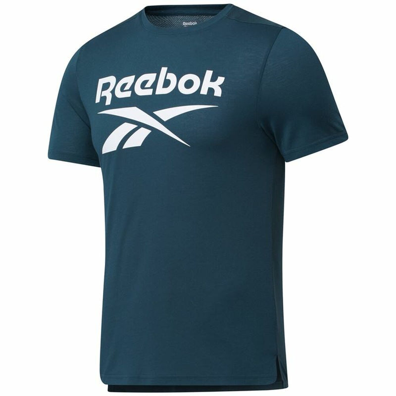 T-Shirt Sportiva da Uomo Maglietta a Maniche Corte Blu petrolio