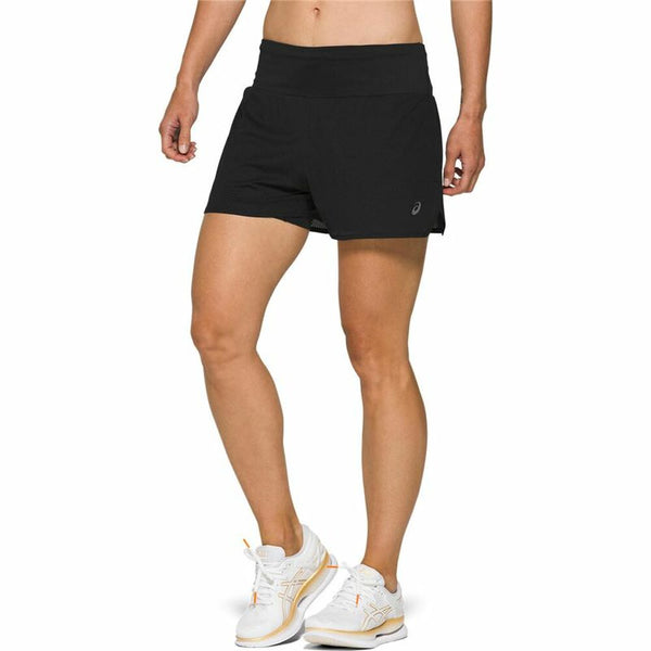 Pantaloncini Sportivi da Donna Asics Ventilate 2-N-1 Nero