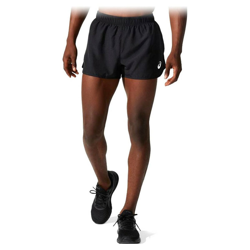 Pantaloni Corti Sportivi da Uomo Asics Core Split  Nero