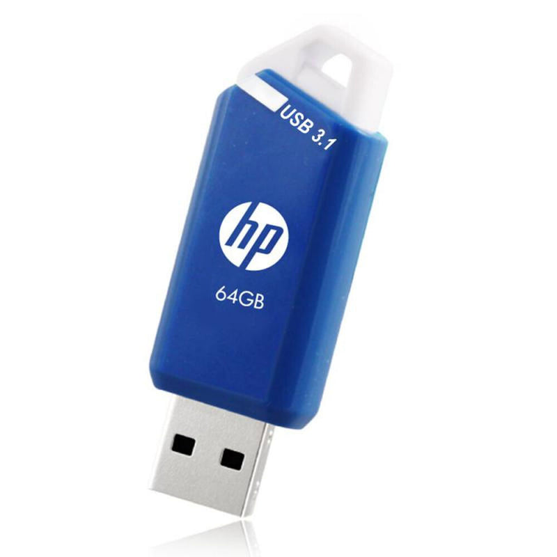 Pendrive Chiavetta USB HP HPFD755W-64 64 GB Azzurro