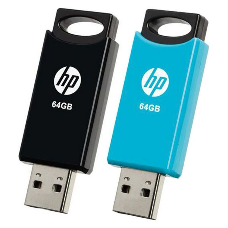 Pendrive Chiavetta USB HP 212 USB 2.0 Blu/Nero (2 uds)