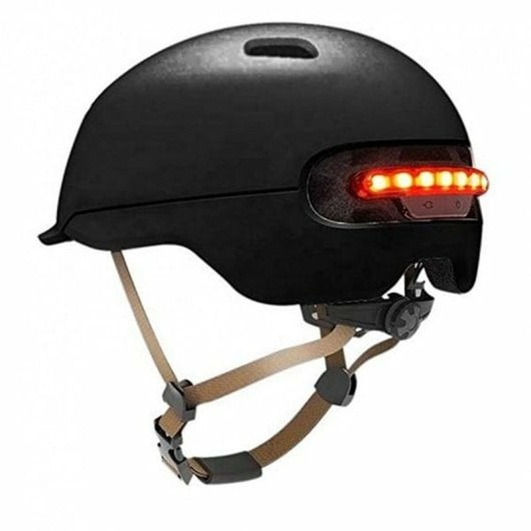 Casco per Hoverboard Elettrico Nero Luce LED 60-62 cm