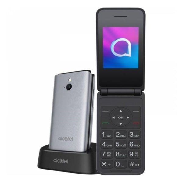 Telefono Cellulare a Conchiglia Alcatel Facile da Usare con Base di Ricarica 2,4" 64 MB RAM 128 MB