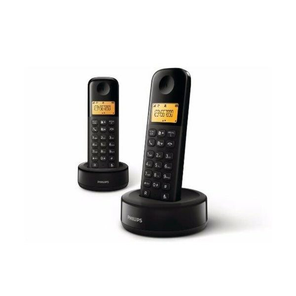 Telefono Senza Fili Philips D1602B/01 1,6" 300 mAh GAP (2 pcs) Nero