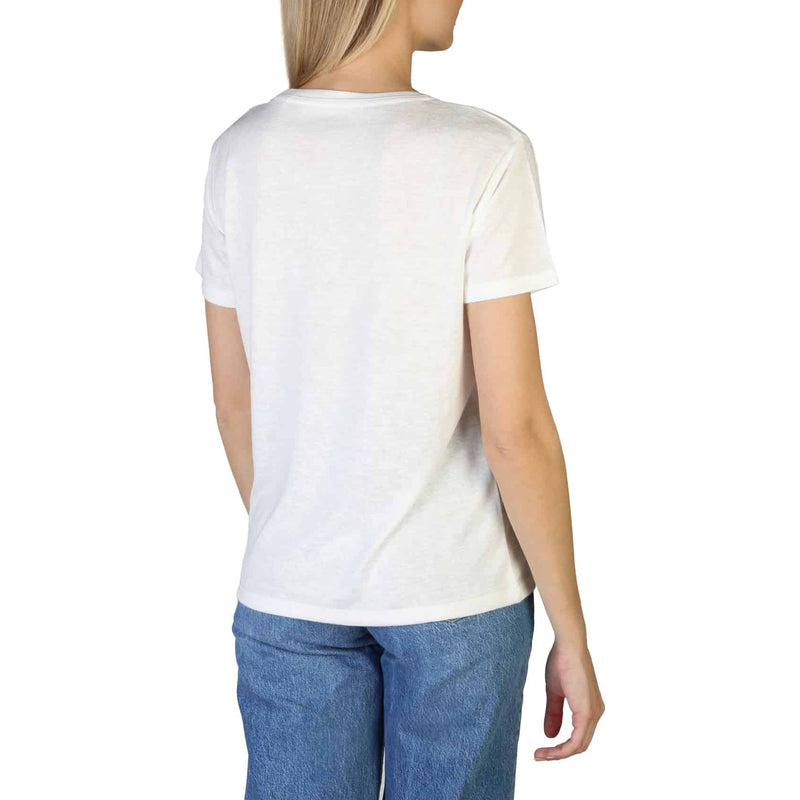 T-shirt da Donna Maglietta a maniche corte Pepe Jeans Bianca con Logo