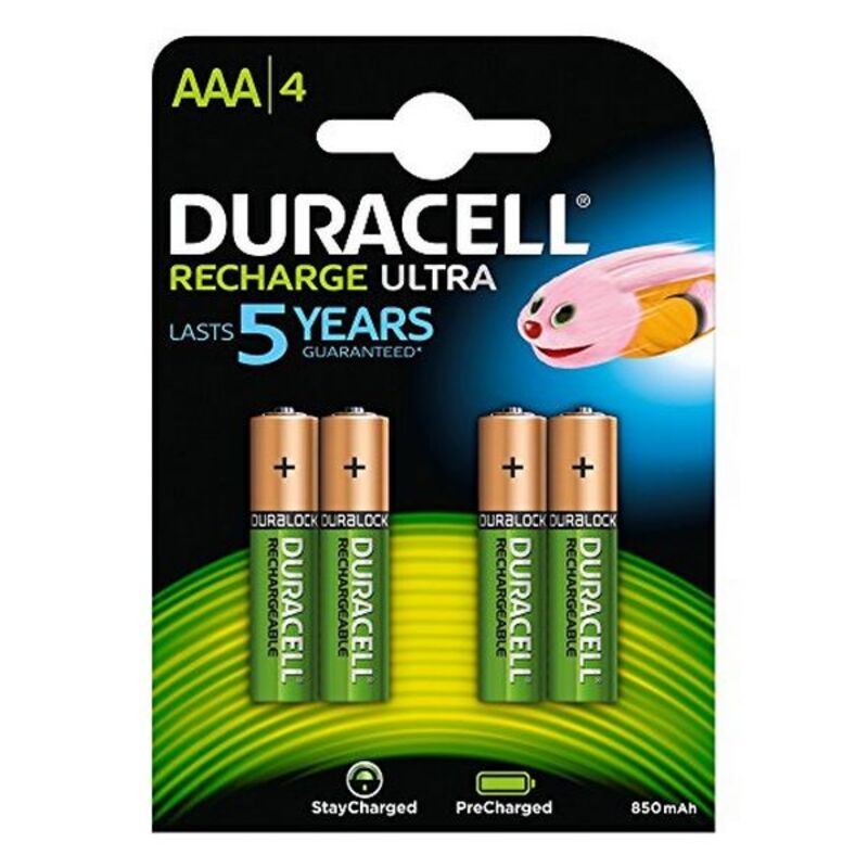Batterie Ricaricabili DURACELL HR03 AAA 800 mAh (4 pcs) 900 mAh