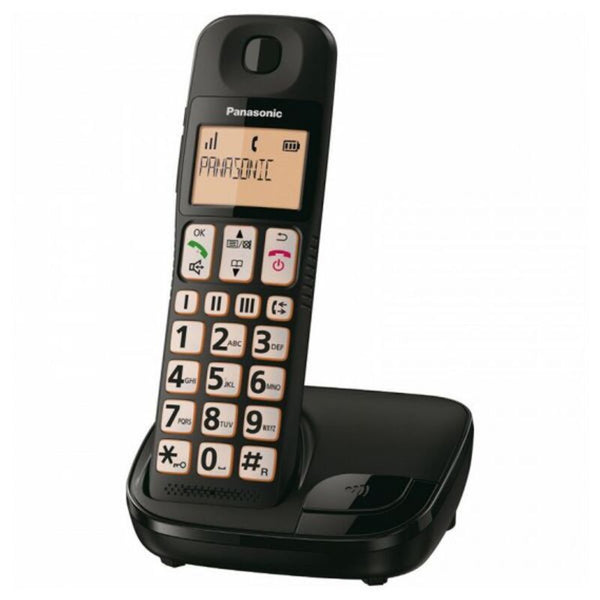 Telefono Senza Fili Panasonic KX-TGE310SPB con Blocco Chiamate, Rubrica, Funzione Conferenza