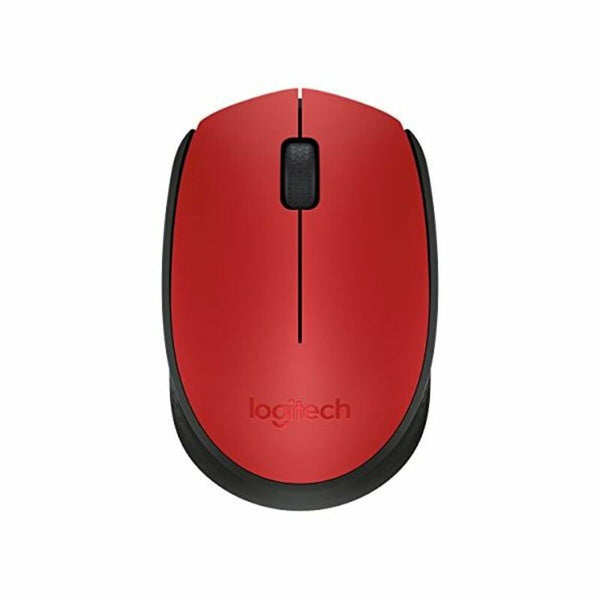 Mouse senza Fili Logitech M171 1000 dpi Nero Rosso
