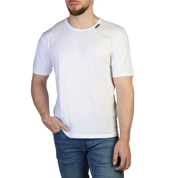 t-shirt bianca da uomo Palm Angels a girocollo in cotone