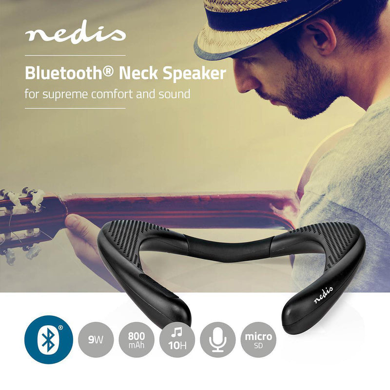 Altoparlante Bluetooth da Collo Cassa Speaker Multiuso Portatile con Microfono