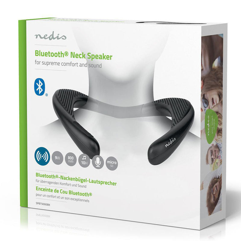 Altoparlante Bluetooth da Collo Cassa Speaker Multiuso Portatile con Microfono