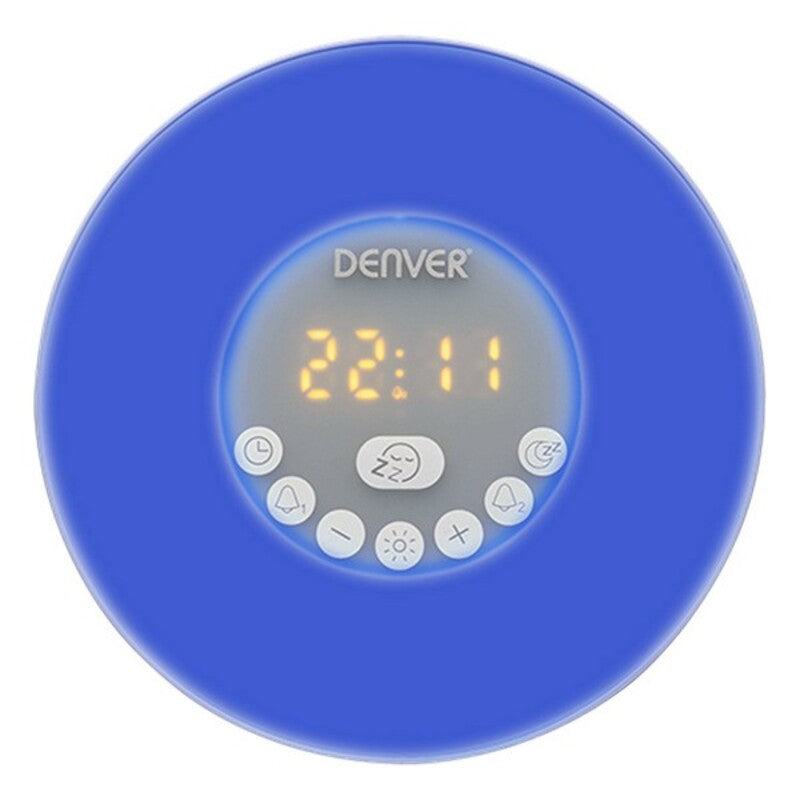 Radio Sveglia Denver Electronics CRLB-400 FM Bluetooth LED Bianco
