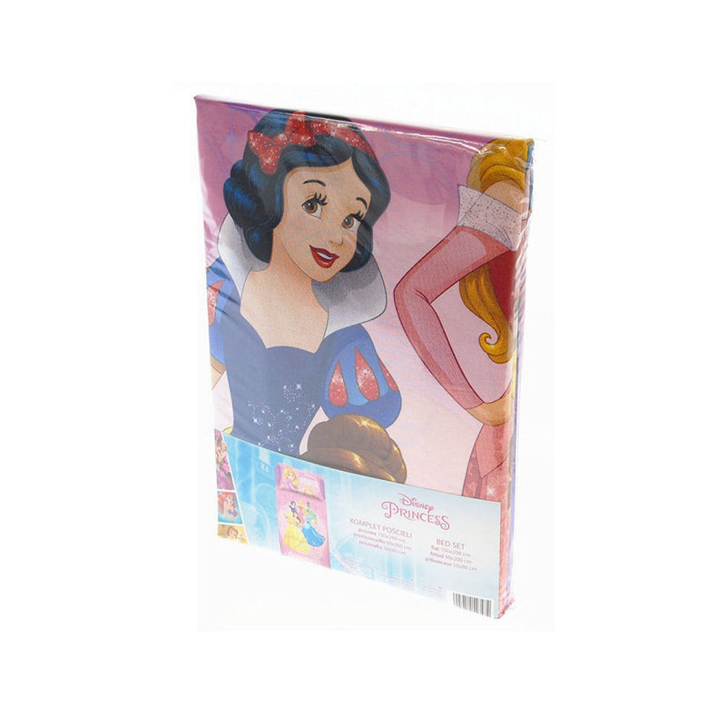 Completo letto singolo per Bambina originale Disney Princess Lenzuola di cotone
