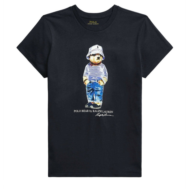 Ralph Lauren T-shirt Polo Bear Uomo Maglia Girocollo Mezze Maniche Orsetto Stampata