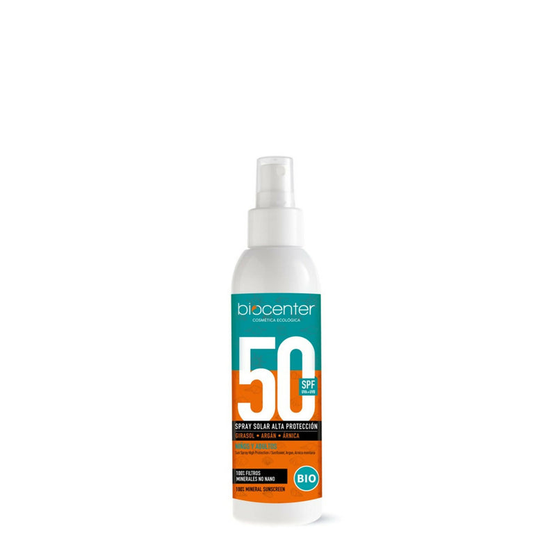 150 ml Spray Solare 50 SPF Alta Protezione Vegano BioCenter