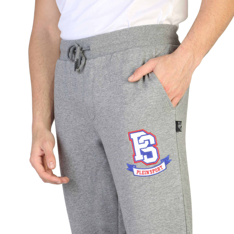 Pantaloni Sportivi di tuta da Uomo Grigi Plein Sport con Logo