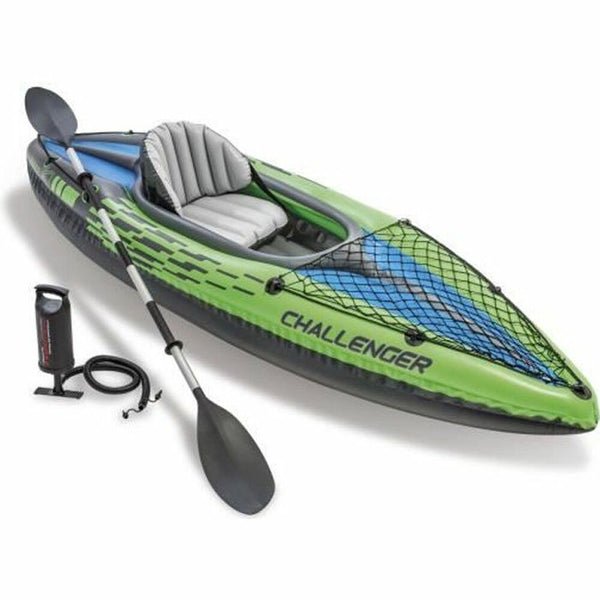 Kayak Intex Challenger K1 Verde Gonfiabile 274 x 33 x 76 cm