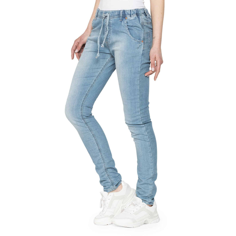 Pantaloni Blue Jeans da Donna Carrera Slim fit Aderenti con Laccio in Vita