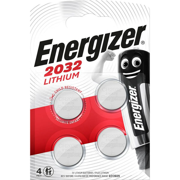 Batterie Energizer CR2032 3 V (4 Unità)