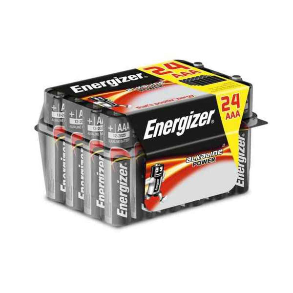Batterie Energizer ALKALINE POWER VALUE BOX LR03 AAA (24 uds) Nero