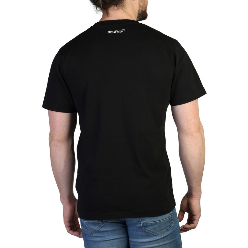 t-shirt Off-White nera da uomo - maglietta a maniche corte in cotone