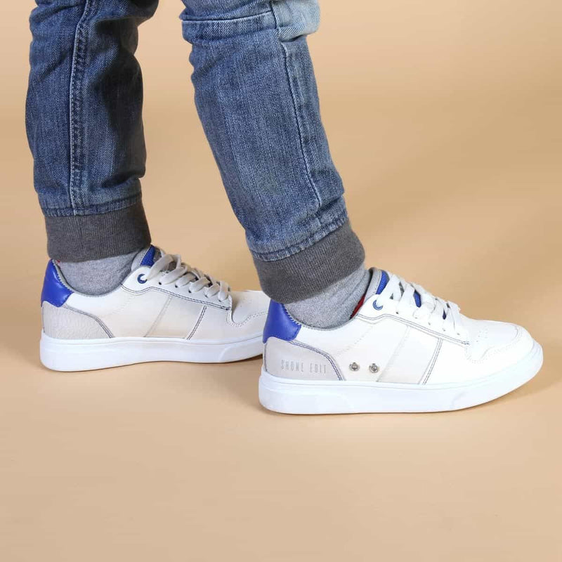 Scarpe Sportive Sneakers da Bambino Shone S8015-013 Bianche